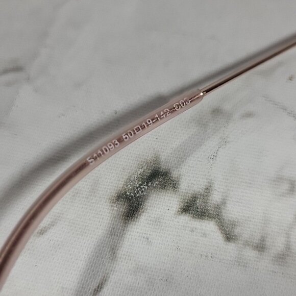 Firmoo Suofeia Eyeglass Replacement Frames S11093-C03 Womens Rose Gold‎ Half Rim main image 7